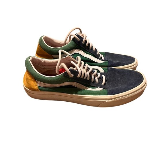 Vans Old Skool Yacht Club Color Blocked Blue Red Yellow Green Mens 7.5 - Picture 4 of 6